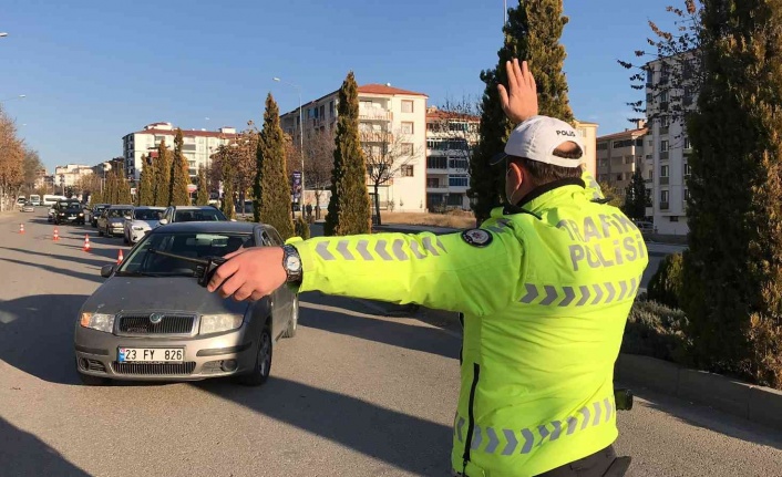 Elazığ’da trafik denetimi